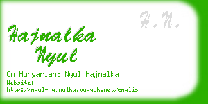 hajnalka nyul business card